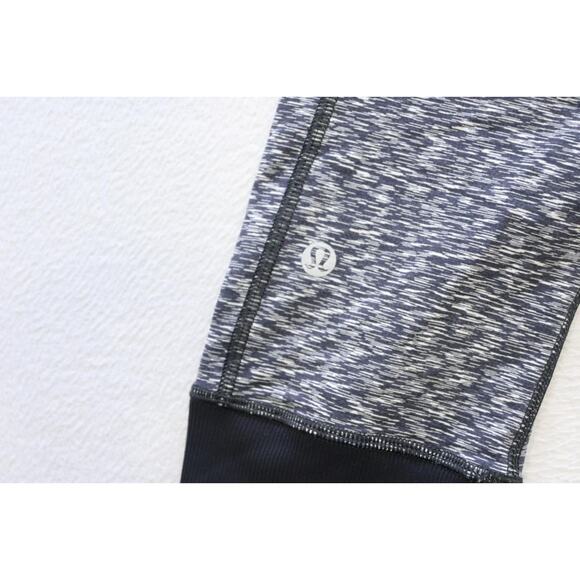 Lululemon Leggings Gray Athletic Yoga Sweat Capri Pants Womens Size 4 - Picture 1 of 9
